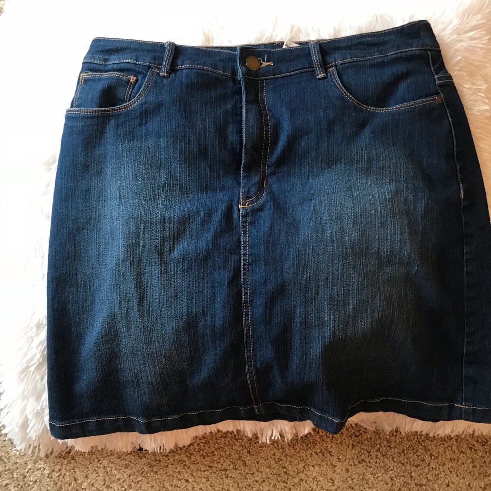 Denim skort